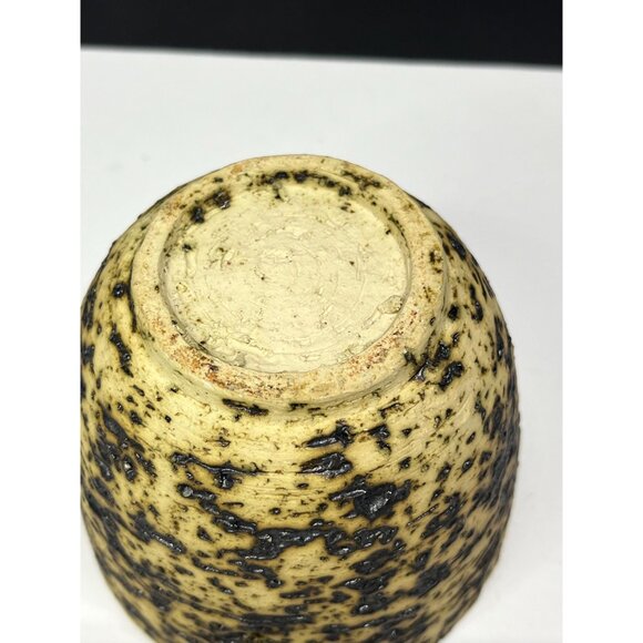 Vintage berkenbast birch bark pottery flower pot Brutalist Chamotte - Picture 7 of 9